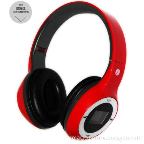 Hi-Fi Folding Bluetooth Headset with FM Radio